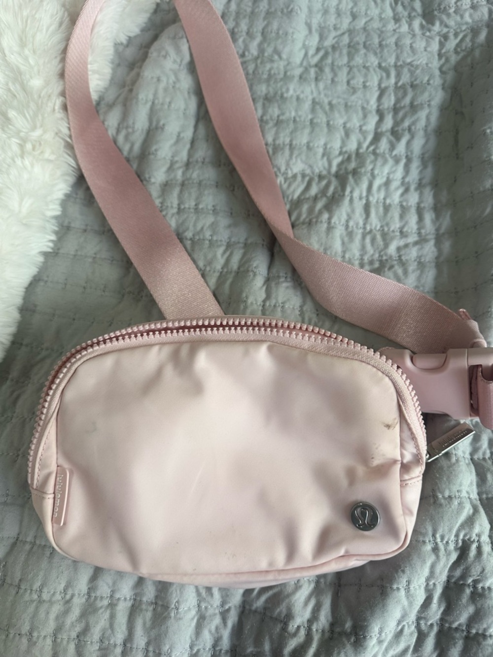 lululemon athletica Pale Pink Mini Crossbody Belt Bag
